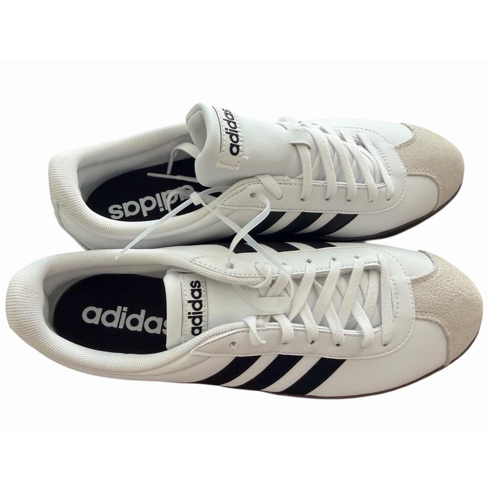 Adidas VL Court Base Cloud White Core Black Grey ID3711 Men's Size 9 NWOB - Picture 9 of 10